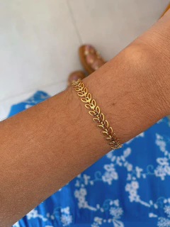 Pulseira em aço inox dourado - 5 modelos - UNIDADE - COD. HA213P - comprar online