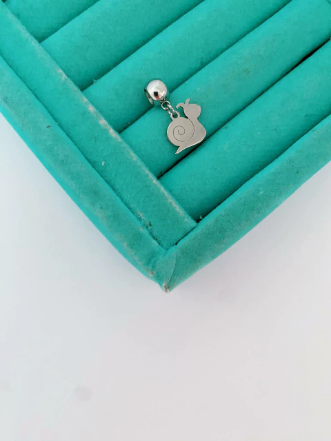 Berloque em aço inox caramujo - COD. A203(mod. 164) - comprar online