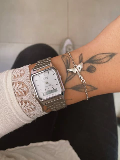 Pulseira em biju sereia horizontal - COD. H104P - Hellô Acessórios