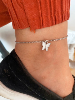 Tornozeleira em biju borboleta esmaltada - 3 cores - unidade- COD. H90T - comprar online