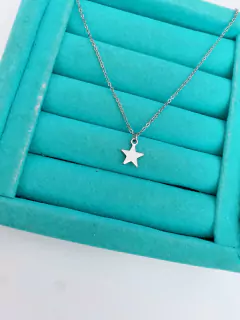 Colar infantil em aço inox estrela lisa - COD. HA09IC na internet