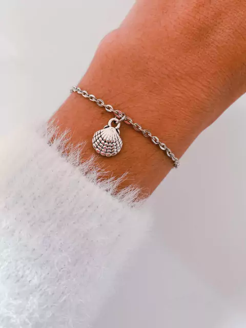 Pulseira em biju concha abaulada - COD. H24P