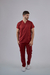 Scrubs Masculino Tradiconal Bordo