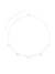 Choker triângulo branco luxo 40cm + extensor - comprar online