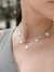 Colar trevos detalhados corrente Cartier 45cm