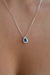 Conjunto Gota cravejada safira azul 45cm na internet