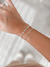 Pulseira cadeado elo longo regulável 18cm na internet