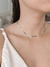 Choker Riviera colorida + extensor - Empoderada Prata