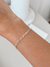 Pulseira cadeado elo longo regulável 18cm