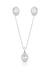 Conjunto moldura oval cravejado - cristal 10mm