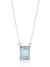 Corrente Cartier + pedra azul claro 45cm - comprar online