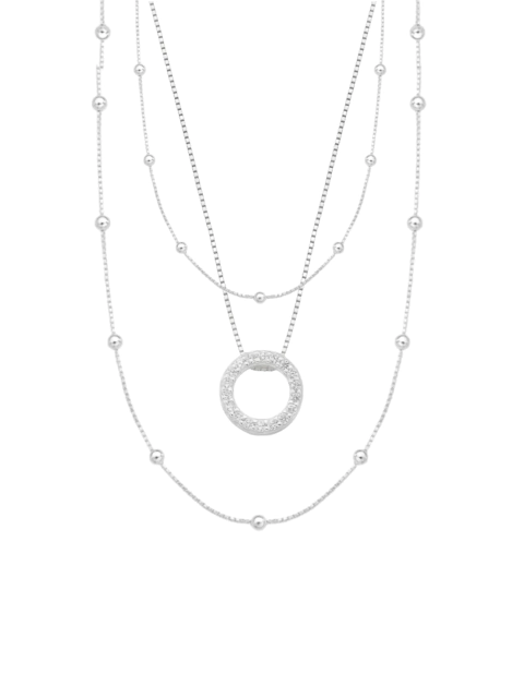 Kit colar círculo + Corrente bolinhas 40 e 60cm - comprar online