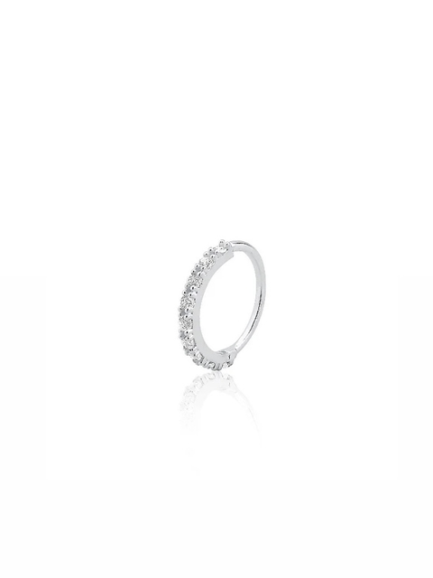 Piercing argola cravejada fina 8mm mod3