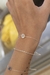 Pulseira laminada torcida 18cm - Empoderada Prata