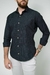Camisa Quadriculada Preta Algodão