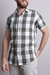 camisa-xadrez-manga-curta-verde-militar