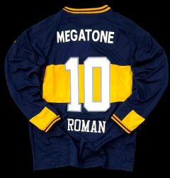 Camiseta Boca juniors 2007 campeón manga larga - mundobokee
