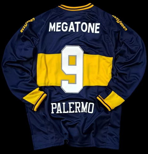 Camiseta Boca juniors 2007 campeón manga larga