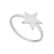 Anel Estrela Cheia Prata 925 - comprar online