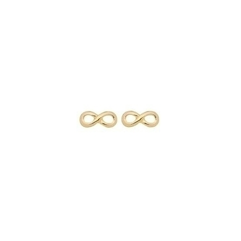 Brinco Infinito Folheado a Ouro 18 k