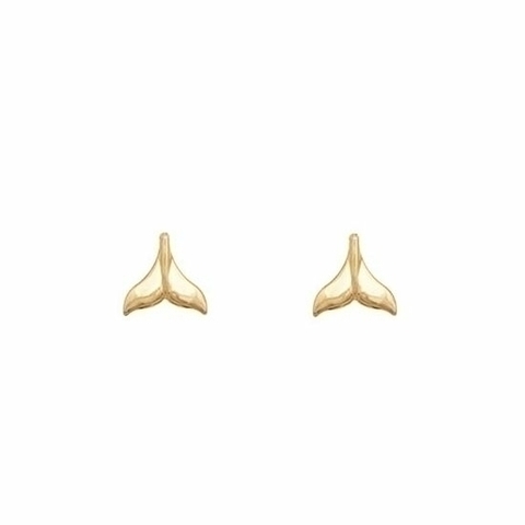Brinco Rabo De Baleia Folheado a Ouro 18k