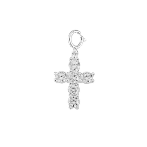 Pingente Cruz Cravejado Prata 925 - comprar online
