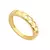 Anel Meio Vazadinho Folheado a Ouro 18k