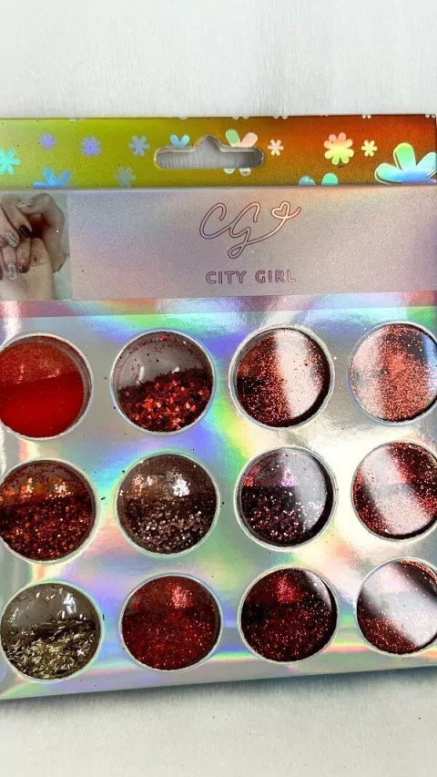 Deco glitter en caja x12