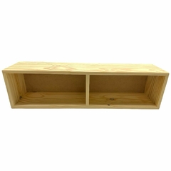 Repisa Estanteria Cubo De Pino X 2 Espacios De 20x90Cm - tienda online