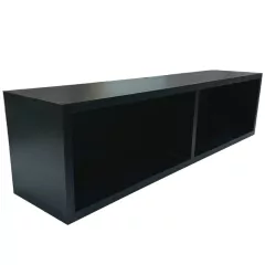 Mueble Flotante Negro Rack Tv - Con Fondo 42 Pulgadas
