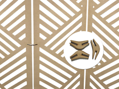 Panel Decorativo De 3 - Biombo Respaldo En Cuotas - 100% Diseño en internet