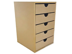 Cajonera Placard En Mdf-5 Cajones - Listas Para Personalizar - comprar online