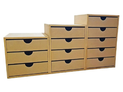 Cajonera Placard En Mdf-5 Cajones - Listas Para Personalizar en internet
