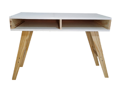 Mesa De Luz + Escritorio Escandinavo + Velador Combo Pino Y Melamina - comprar online