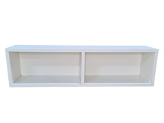 Mueble Flotante Rack Tv - Con Fondo Blanco - Listo Para Usar - MJMADERAS