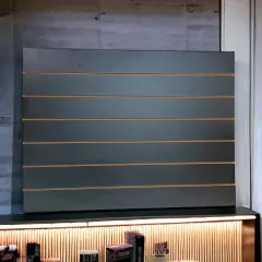 Panel Ranurado Negro 90x60 Practiwall + 2 Ganchos Blisteros - tienda online