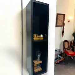 Mueble Flotante Negro Rack Tv - Con Fondo 42 Pulgadas en internet