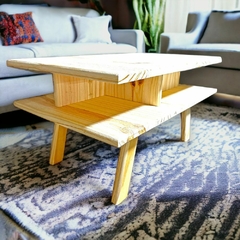 Mesa Ratona De Arrime En Pino Madera - Escandinavo Vintage - comprar online