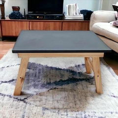 Mesa Ratona + Rack De Tv Escandinavo Nordico En Negro en internet