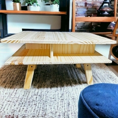 Mesa Ratona De Arrime En Pino Madera - Escandinavo Vintage en internet