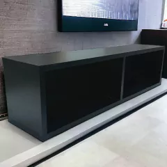 Mueble Flotante Negro Rack Tv - Con Fondo 42 Pulgadas - tienda online