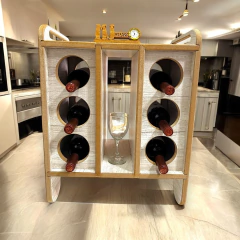 Vinoteca Mueble bodega Cava - Repisa Vino Botellas Copas - Original en internet