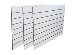 Hoja entera de Panel Ranurado Melamina 18mm 2,60mtsx1,80mts- Blanco Fábrica en internet