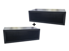 Mesa De Luz Flotante Negro Nordico Escandinavo - Combo X 2! - tienda online