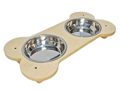 Comedero Para Mascotas Perros Doble Bebederos - Cuotas!