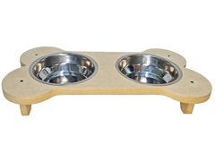Comedero Para Mascotas Perros Doble Bebederos - Cuotas! - tienda online