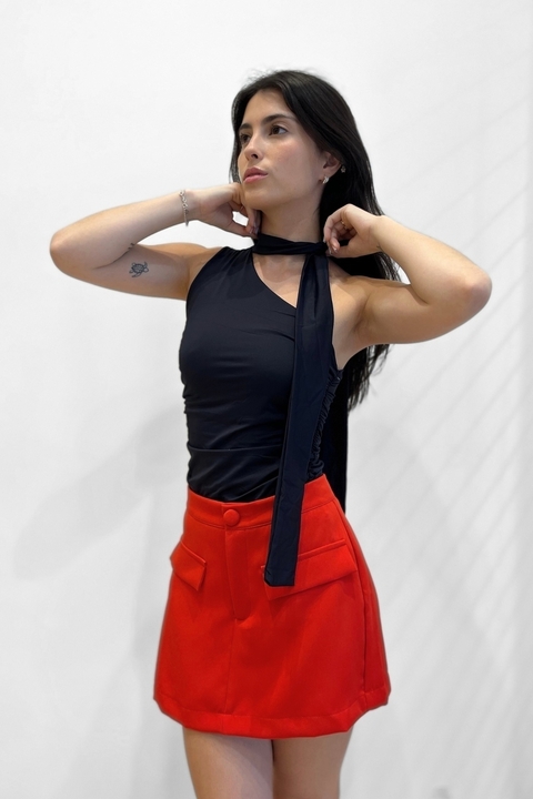 Short Saia Zara | Vermelho - comprar online