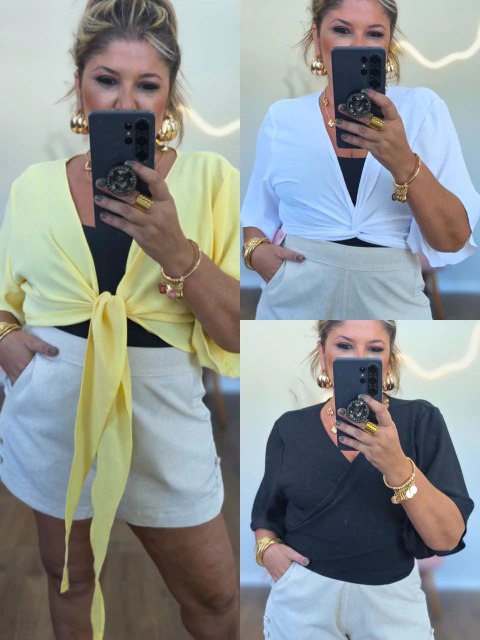 Blusa Transpasse (Crepe de sedinha) - comprar online