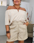 Blusa Joana manga curta (crepe duna) - comprar online
