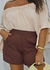 Short Lara Marrom (linho) - comprar online